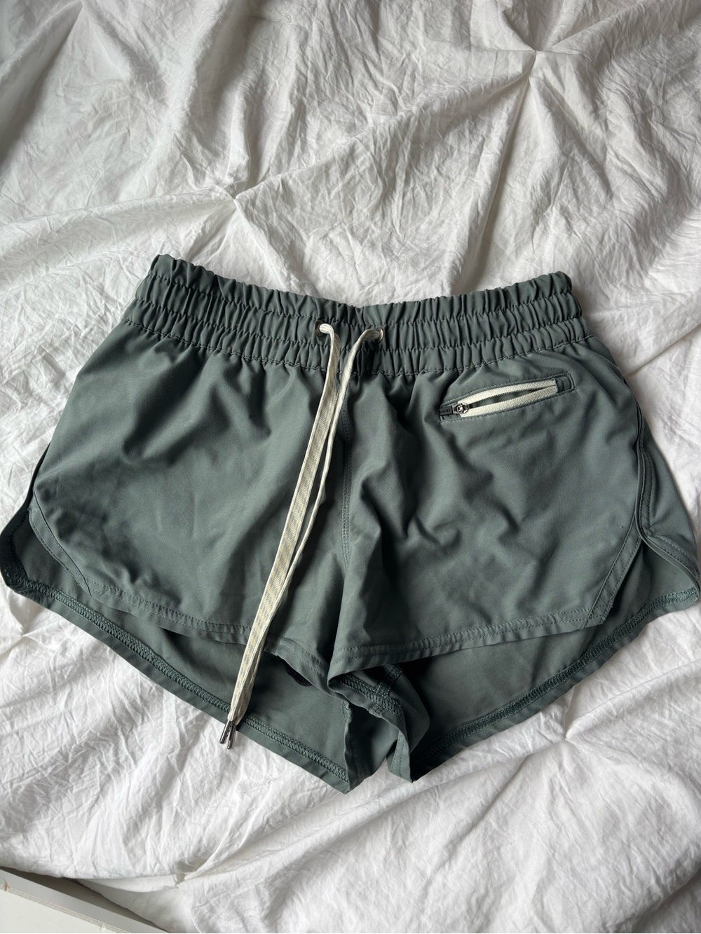 Vuori Women's Athletic Shorts - Slate Blue Green